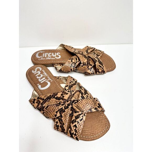 Sam Edelman Sandals Womens Size 6‎ Snakeskin Circus Burnett Slip On Shoes - Picture 3 of 8